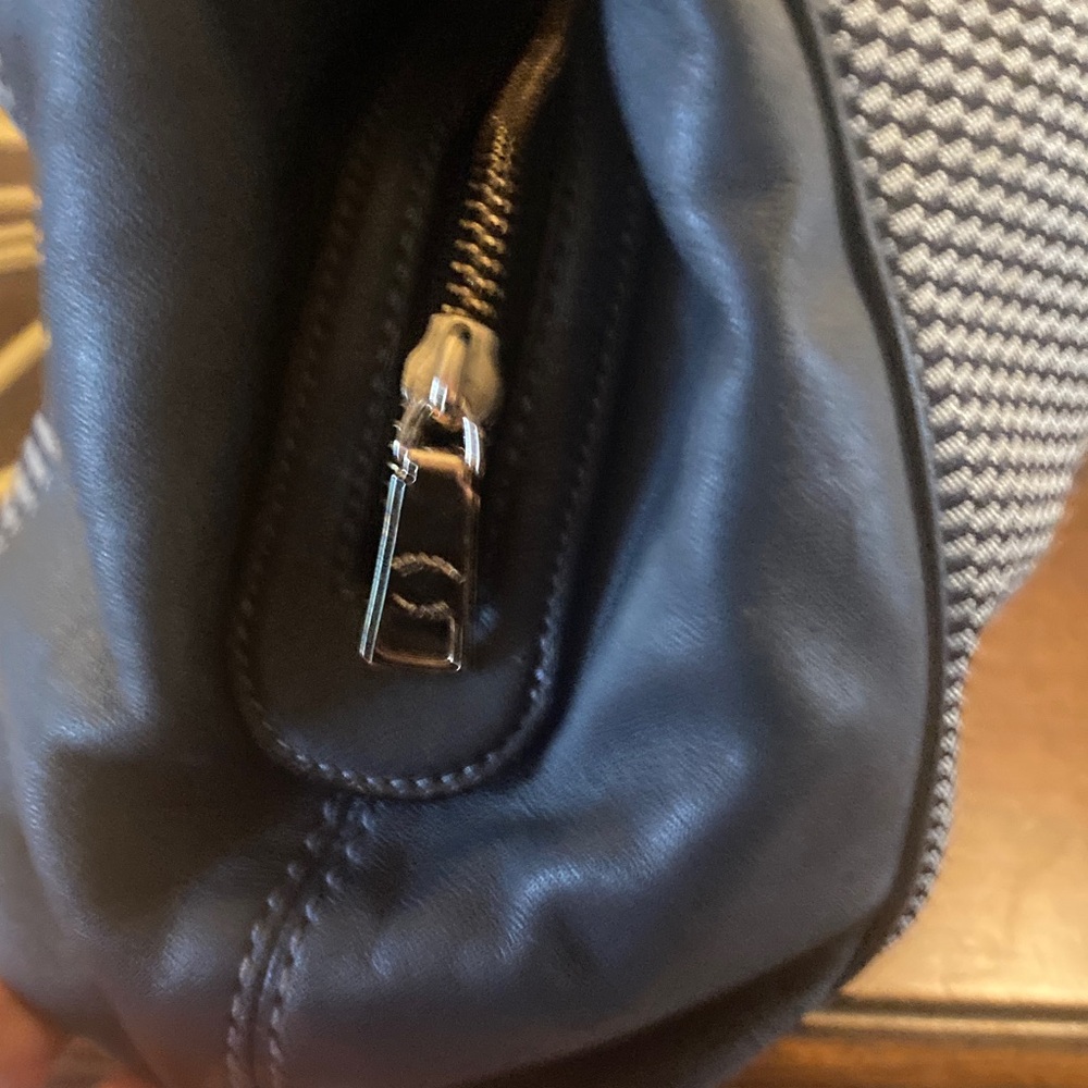 Genuine Coach  Lexy  Legacy Jacquard Blue and Black Checkered Shoulder Bag - Picture 4 of 17